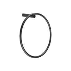  Croscombe Matt Black Towel Ring